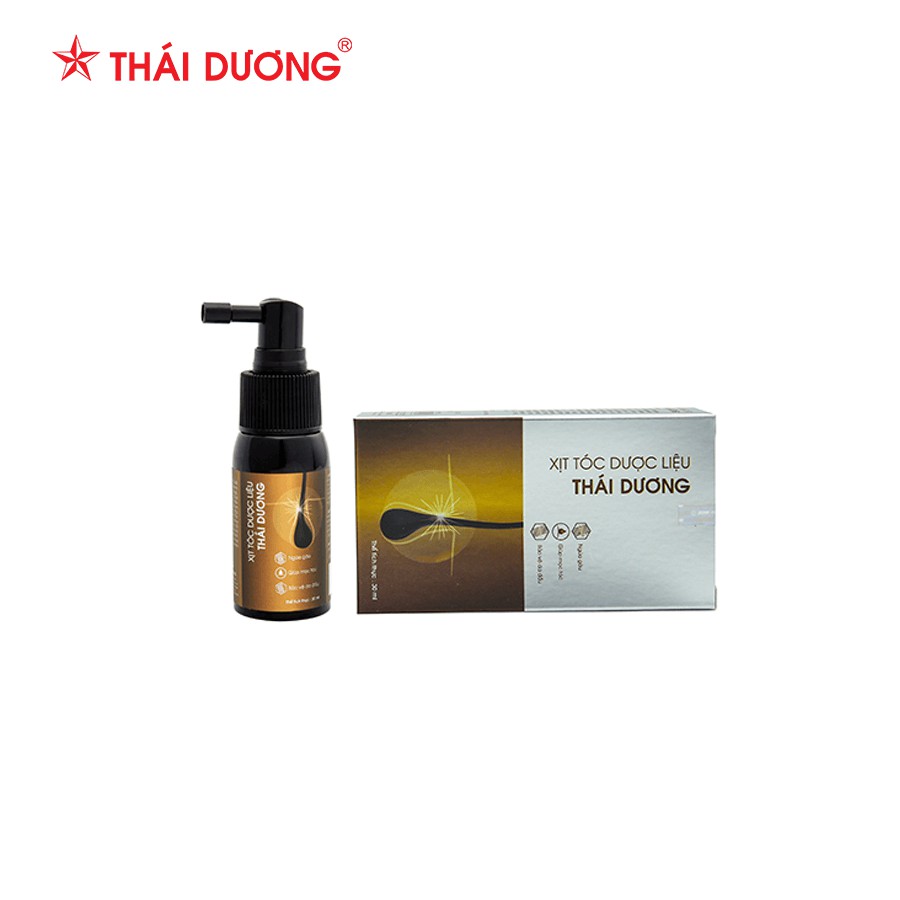 Xịt Tóc Dược liệu Thái Dương - Dưỡng Tóc, Kích thích Mọc Tóc, Ngăn Rụng Tóc, Ngừa Gàu Ngứa (Lọ 30ml) [Chính Hãng]