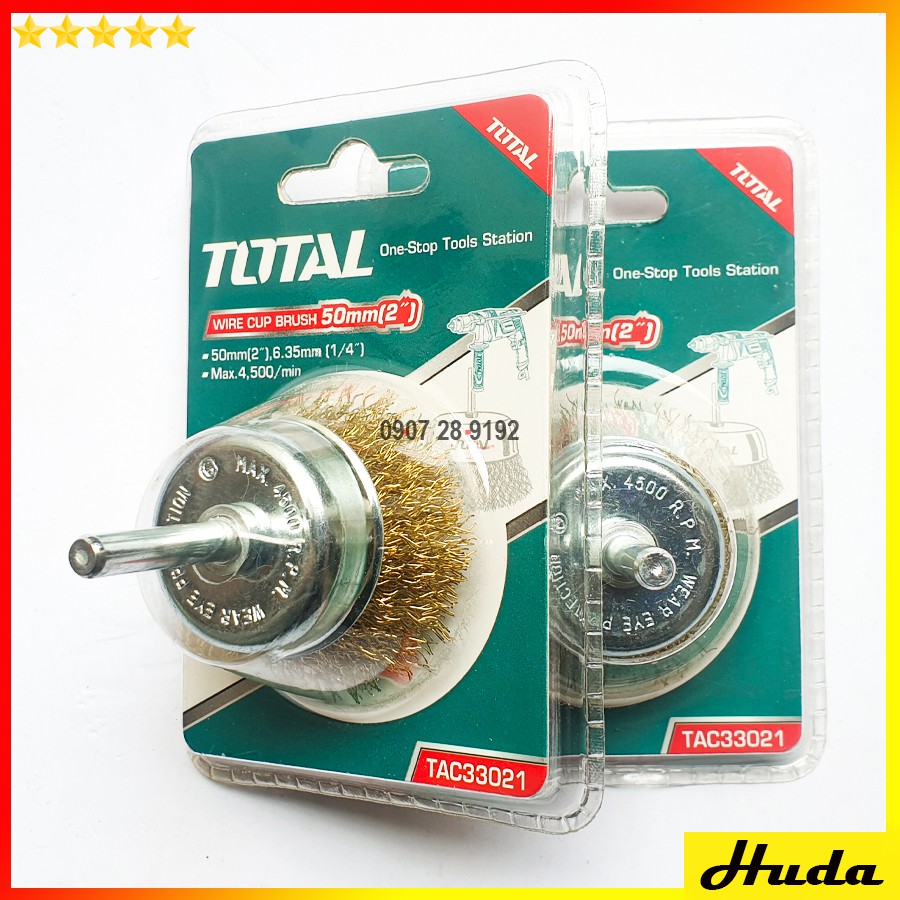 Total - TAC33021 Chén cước (chổi cước) có cán 50mm uio