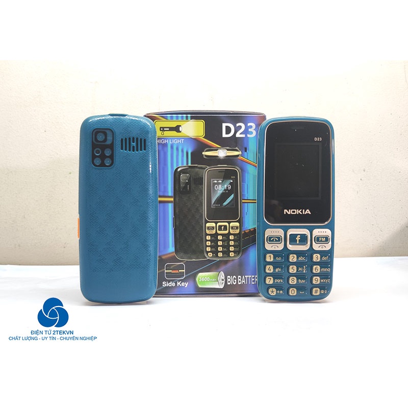 Điện thoại bàn phím cho người già Nokia D23 2 sim pin khủng lo to giá rẻ thiết kế nhỏ gọn