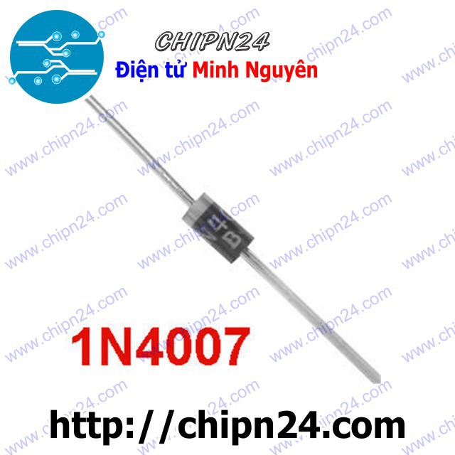 [25 CON] Diode 1N4007 DIP 1A 1000V (IN4007 4007)