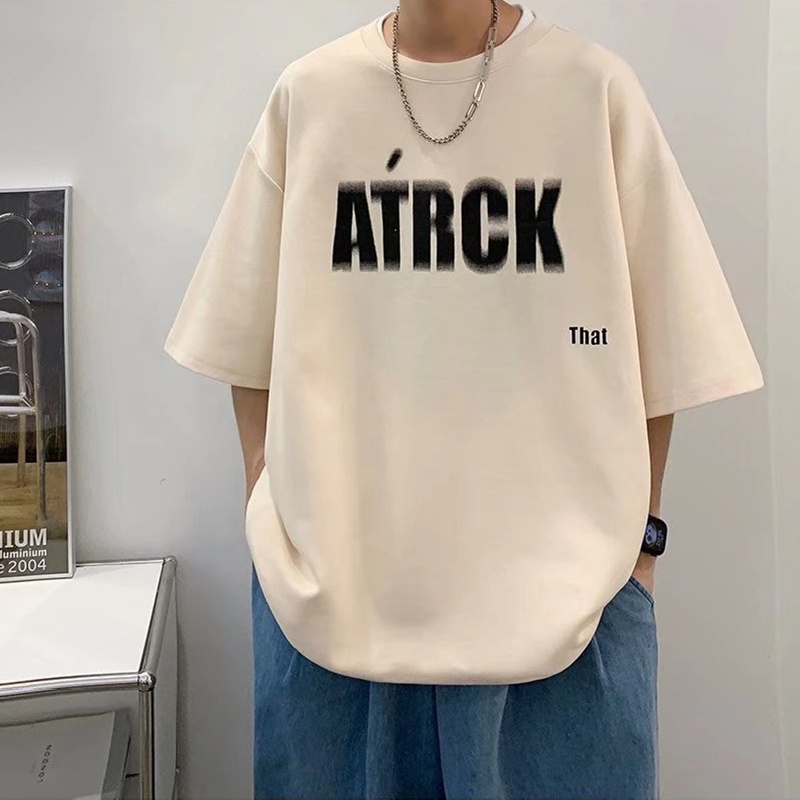 Áo Thun Dáng Rộng In Họa Tiết Hoạt Hình Phong Cách Hip Hop Thời Trang Mùa Hè Cho Nam Giới Có Size M-5XL