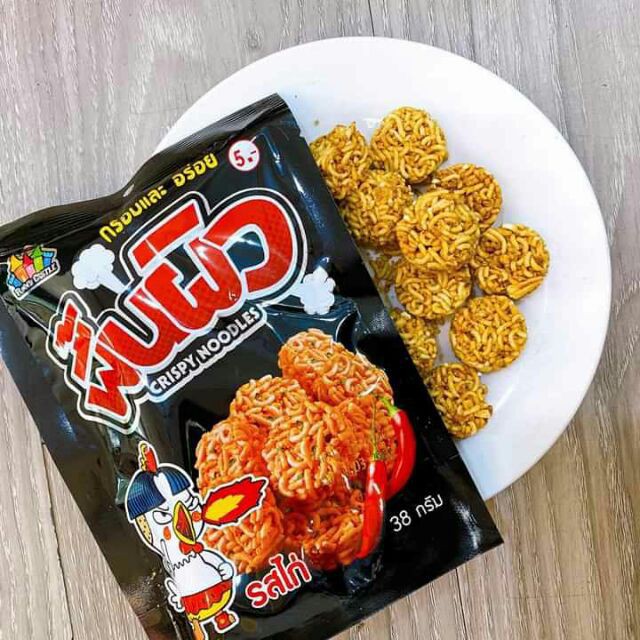 Mì tôm viên Mì tôm gà cay Thái Lan snack 38gMc Food đồ ăn vặt trung quốc