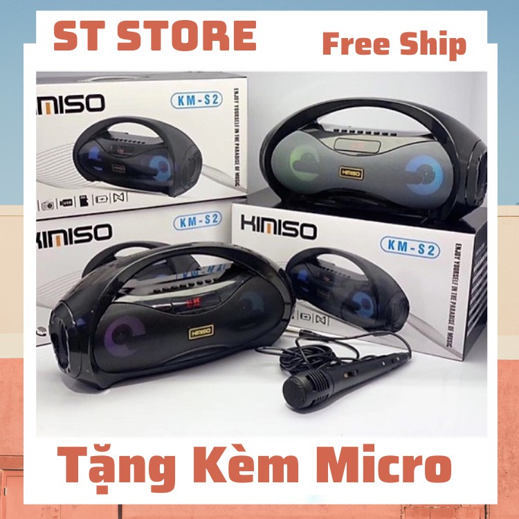 [ HÀNG CHÍNH HÃNG ] ❤ Loa Bluetooth Karaoke Kimiso Km-S2 ❤️ Tặng Kèm Micro