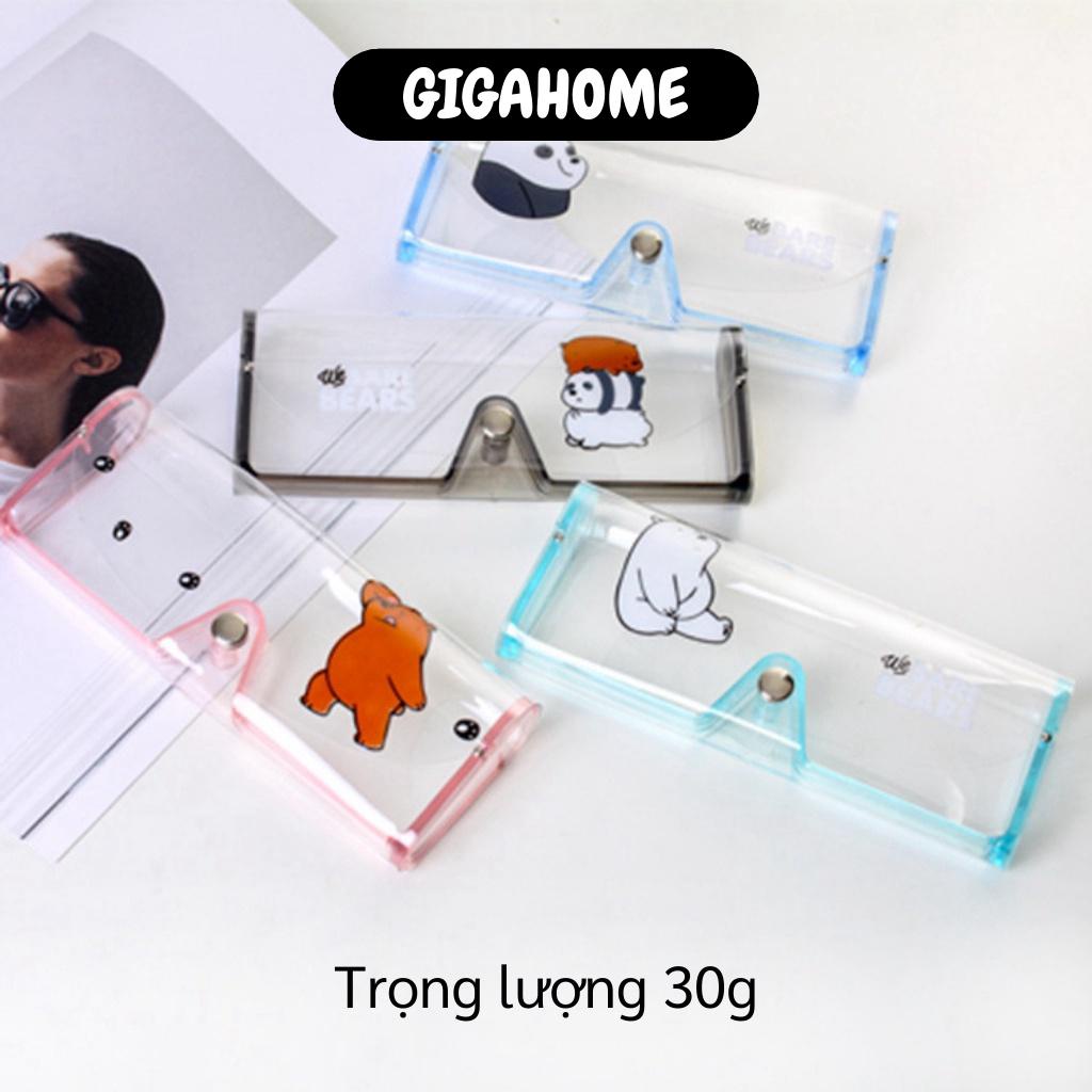 Hộp đựng kính GIÁ VỐN]Túi đựng kính trong suốt xinh xắn, an toàn, tiện dụng. 6769