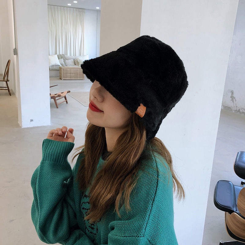 Nón bucket họa tiết da báo phong cách retro thời trang cho nữ