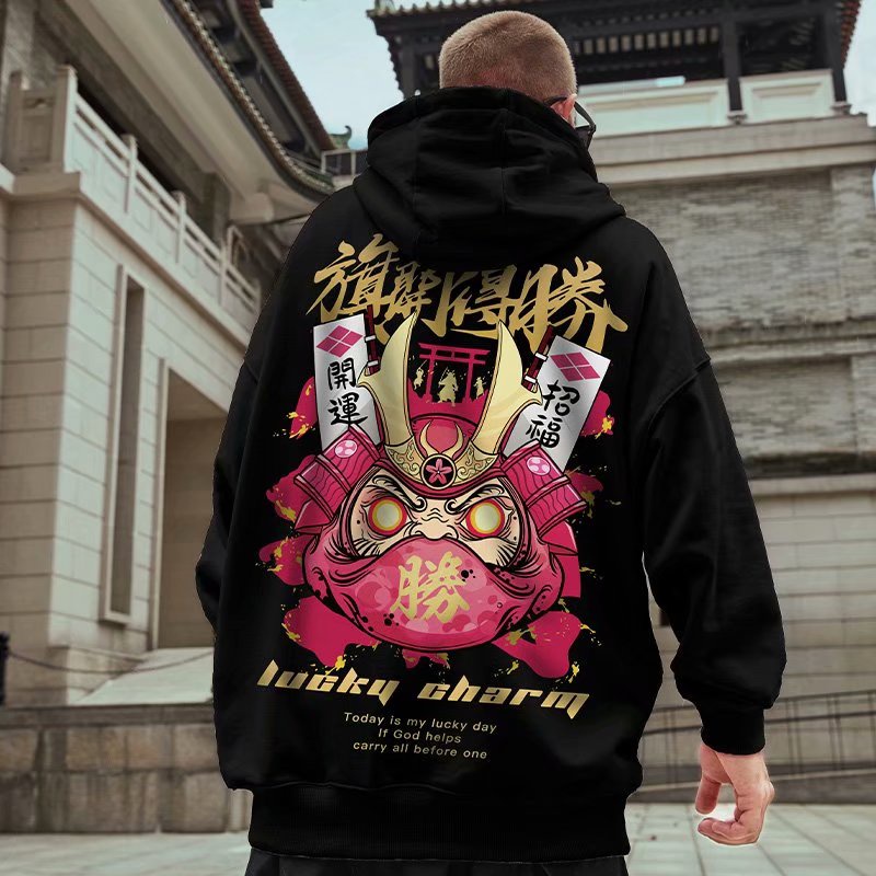 Mới Áo Hoodie In Họa Tiết Samurai Phong Cách Nhật Bản Thời Trang Thu Đông Cho Nam Và Nữ