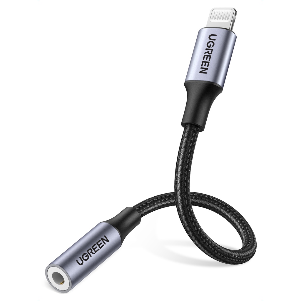 Dây cáp Ugreen MFi chuyển đổi sang jack cắm 3.5mm thích hợp cho iPhone 13/iPhone 12/iPhone 7 8 plus XR Xs MAX