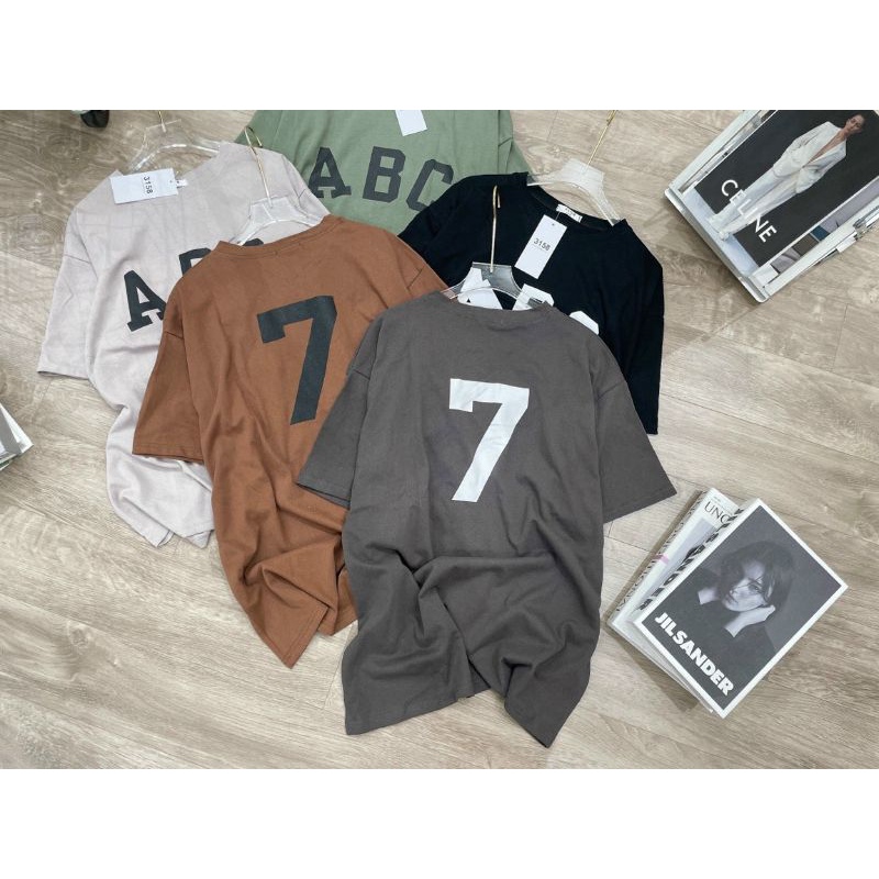 Áo phông nam,nữ unisex in hình ABC mã 3158