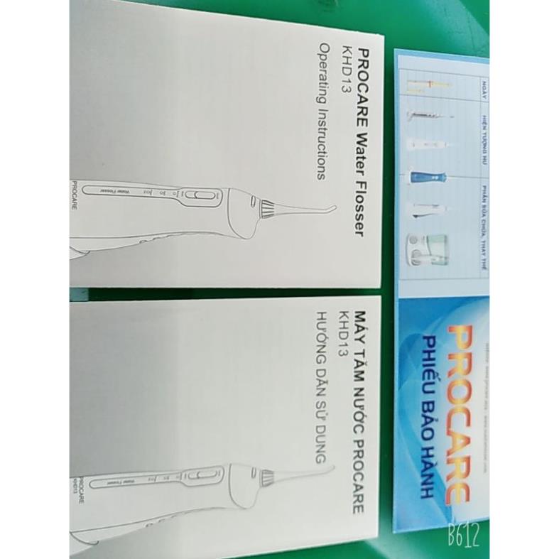 Máy tăm nước du lịch Procare KHD13 - Bảo hành 1 năm - 4 đầu tăm