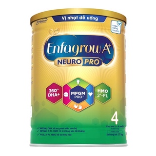 Sữa bột enfagrow a+ neuropro 4 vị thanh mát / vị nhạt dễ uống 1.7kg