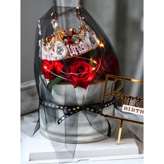 Trang trí vương miện pha lê dk 14cm