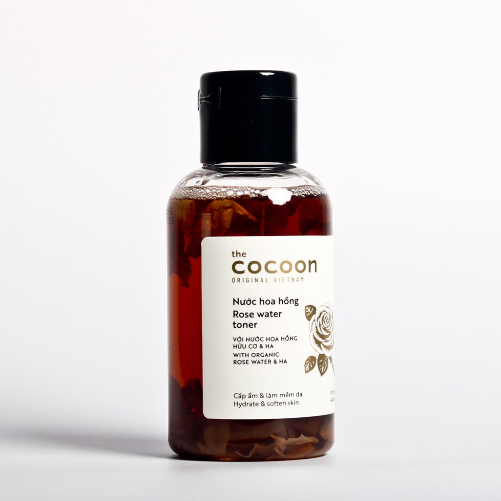 Bộ 3 dưỡng ẩm cocoon: Toner hoa hồng 140ml + Mặt nạ hoa hồng 30ml + Thạch hoa hồng 30ml