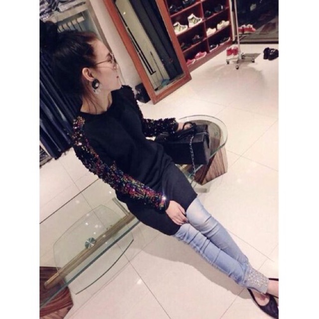 ÁO TAY SEQUIN LẤP LÁNH