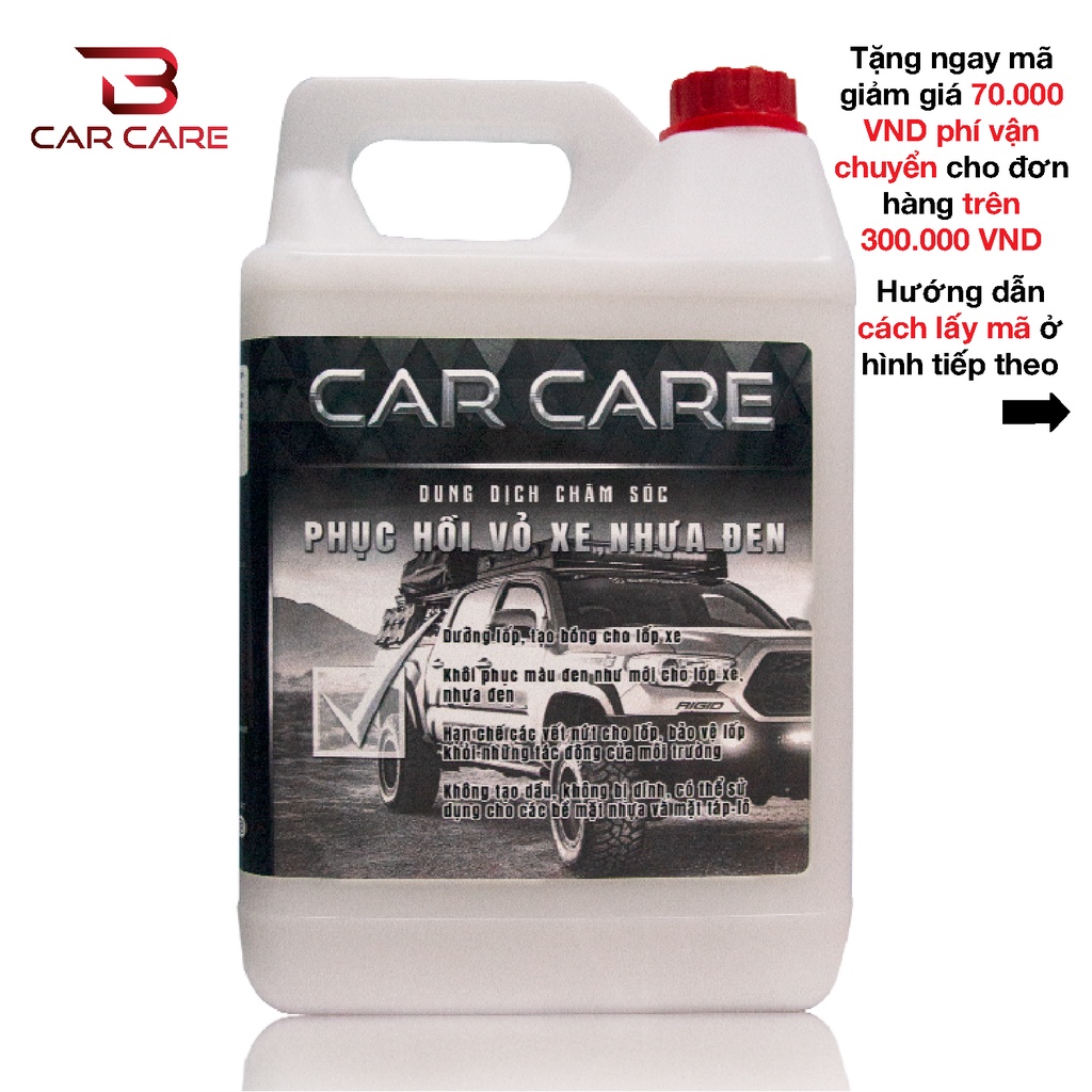 DUNG DỊCH PHỤC HỒI NHỰA ĐEN - LỐP XE [5 Lít]