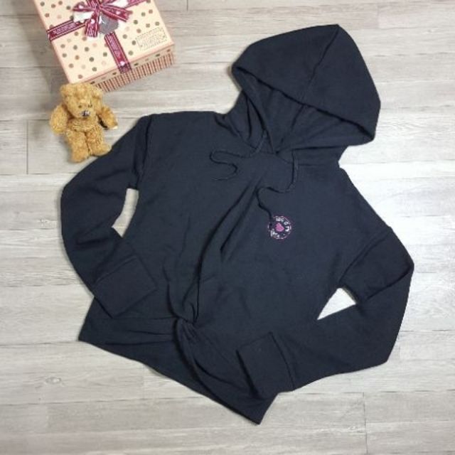 Áo hoodie nỉ xuất dư xịn Joe Boxer xoắn eo có nón 3 màu đỏ đô, đen, ghi