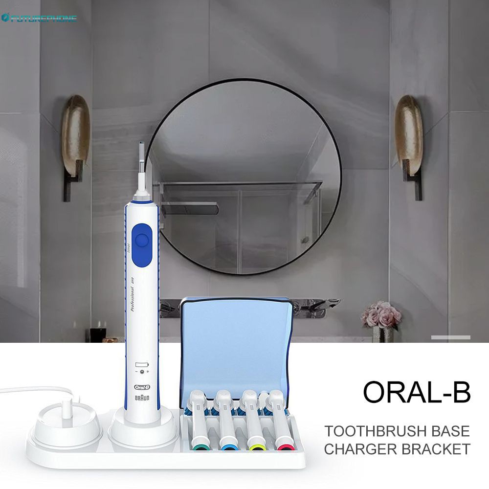 BRAUN (Hàng Mới Về) Bàn Chải Đánh Răng Chạy Điện Oral-B 100% Chính Hãng Kèm Giá Đỡ Thay Thế