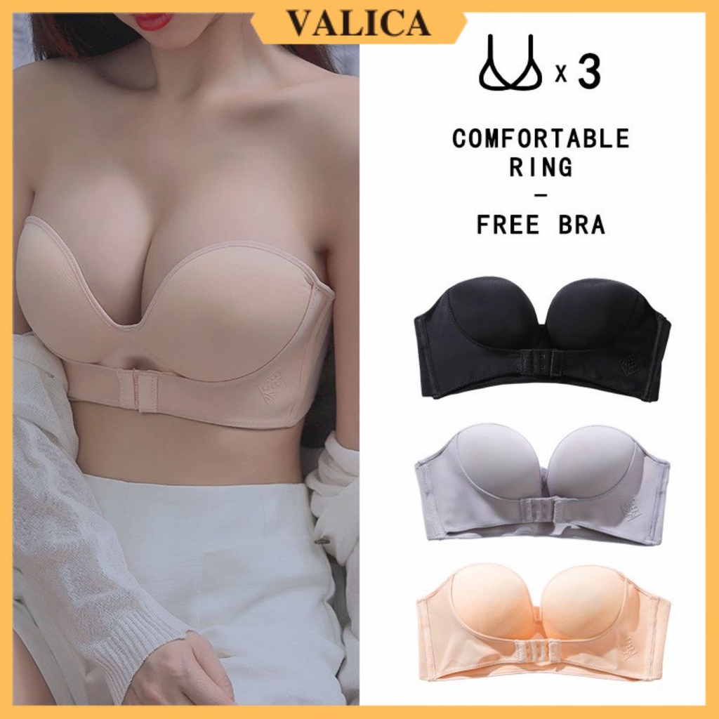  Áo ngực không dây không gọng nữ su nâng ngực chống tụt mặc đầm hở lưng VALICA 336 | BigBuy360 - bigbuy360.vn