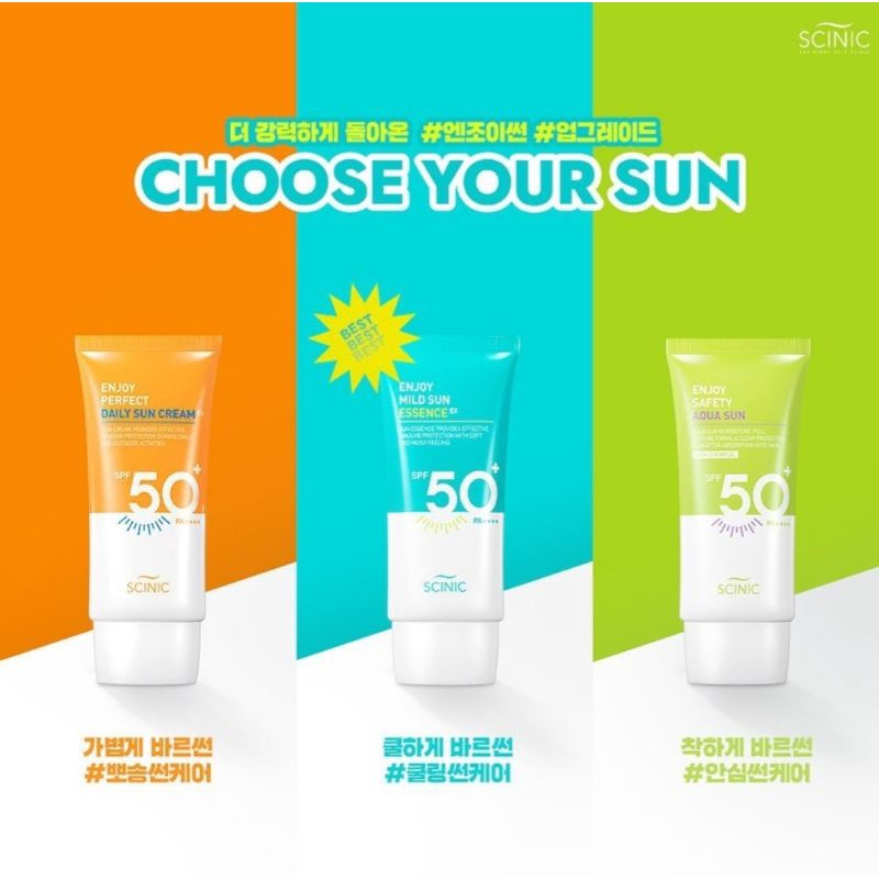Kem chống nắng dịu nhẹ Scinic Enjoy Super Mild Sun Essence