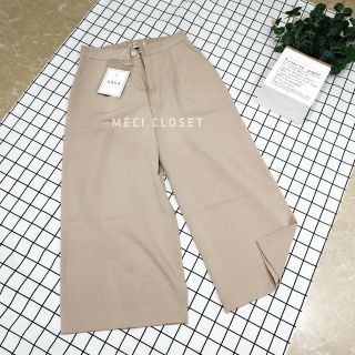 Quần culottes lửng khóa thật lưng chun