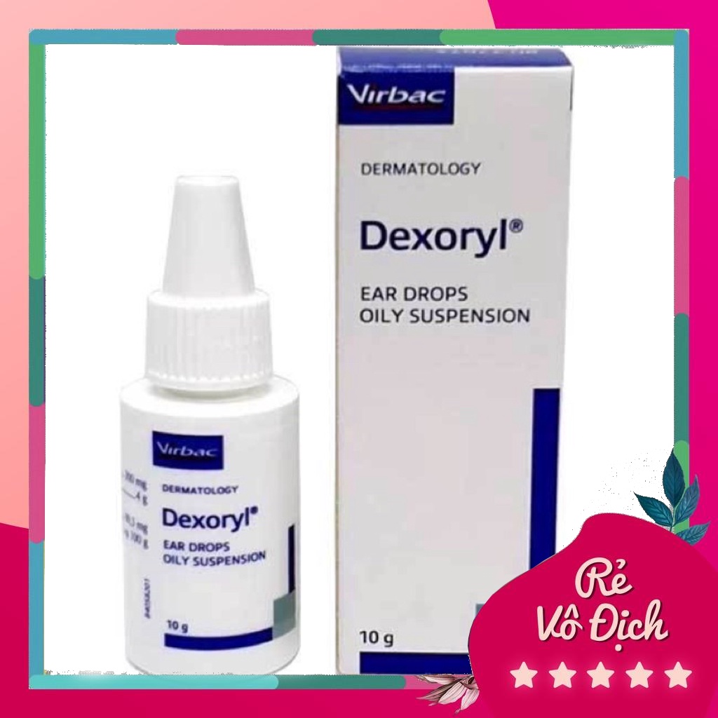 Trị viêm tai cho chó mèo cực hiệu quả Dexoryl