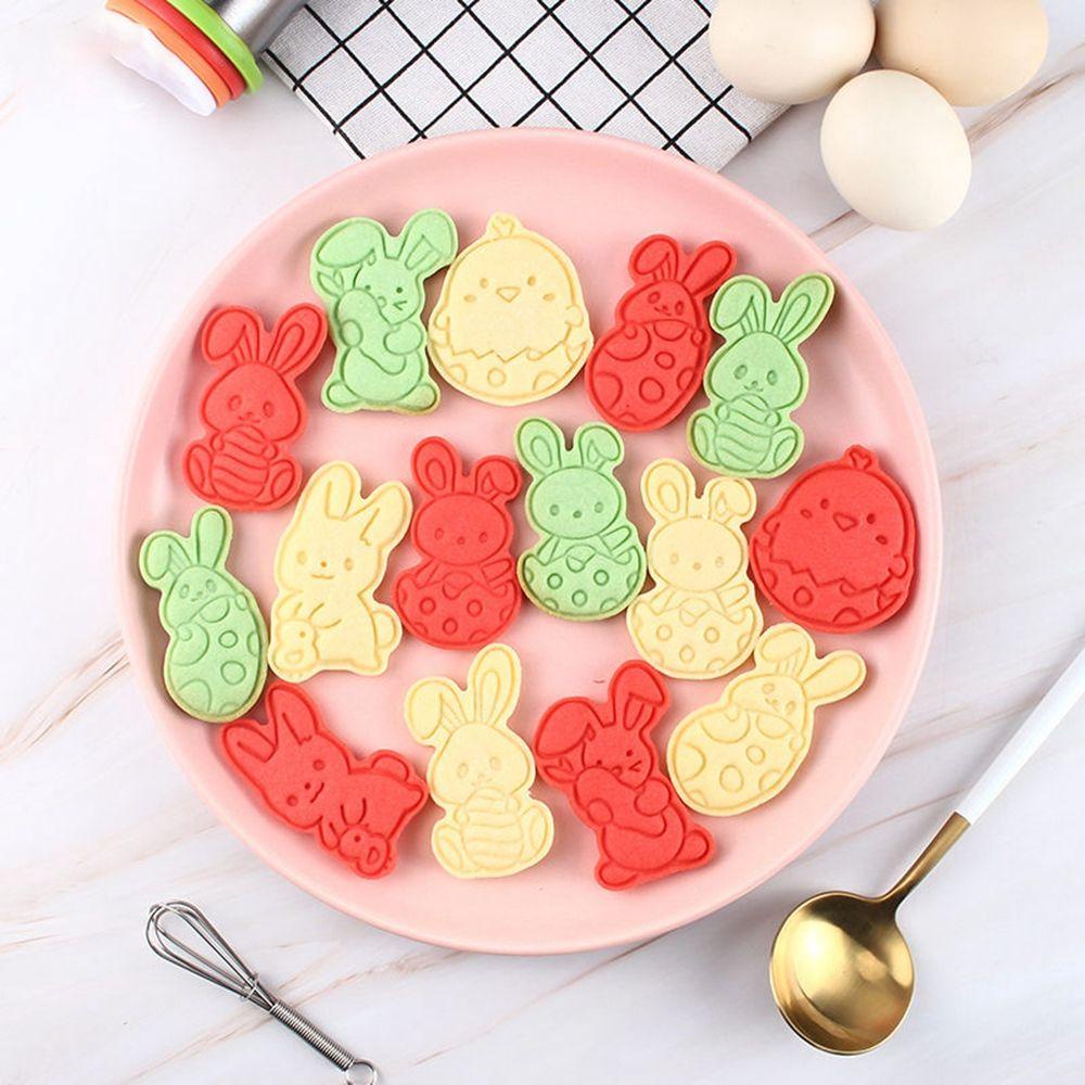 Khuôn Làm Bánh Quy Hình Thỏ Phục Sinh Đáng Yêu