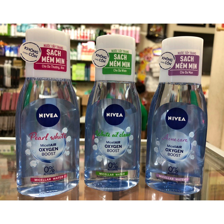 Nước tẩy trang Nivea Micellar Water 125ml - BẢN MỚI chai nhỏ