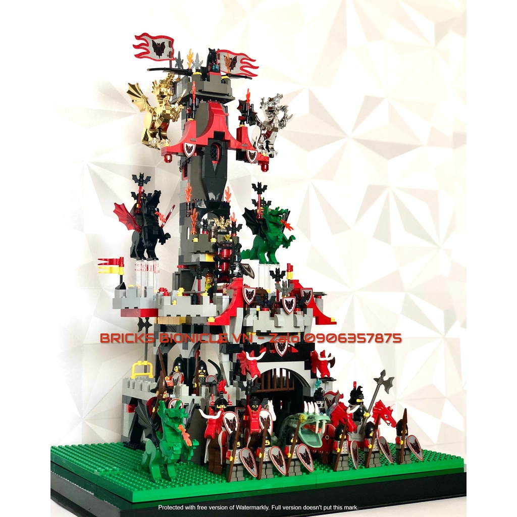 LEGO CASTLE SYSTEM - ĐỒ CHƠI XẾP HÌNH LEGO LÂU ĐÀI TRUNG CỔ - 6097 MOD THE NIGHT LORD CASTLE - LÂU ĐÀI CHÚA TỂ BÓNG TỐI