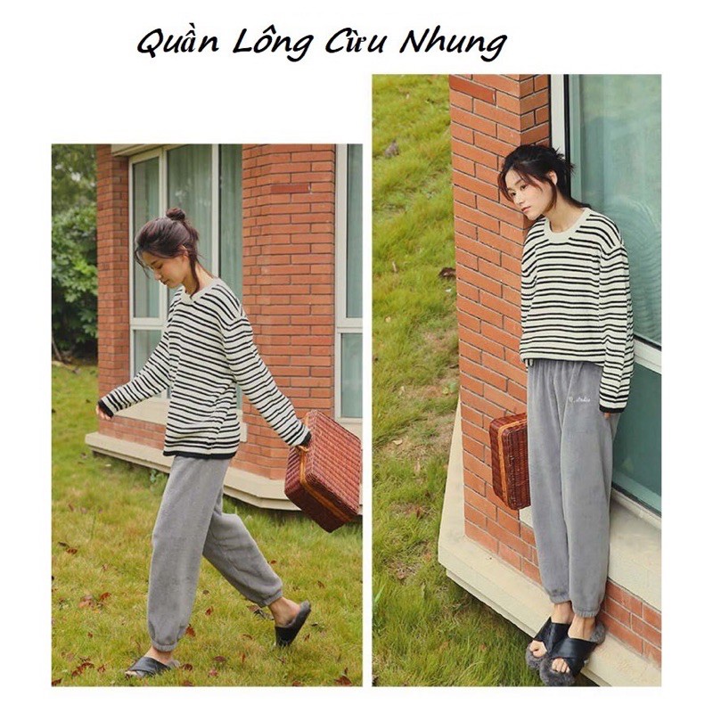 QUẦN NỈ BÔNG❤️FREE SHIP❤️QUẦN LÔNG CỪU STUDIO SIÊU ẤM