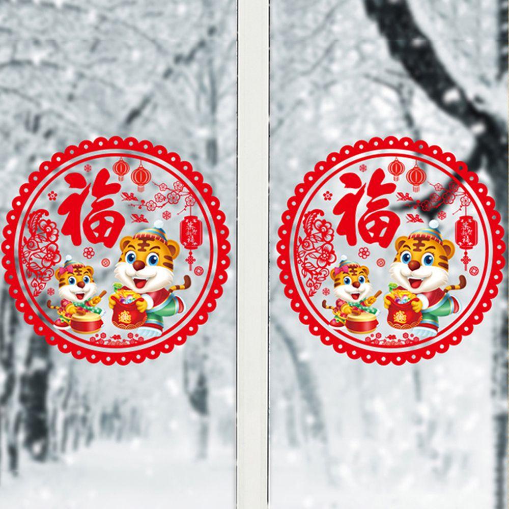 Miếng Dán Tường Trang Trí Năm Mới Phong Cách Trung Hoa