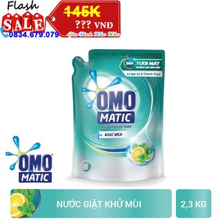 Nước Giặt Omo Matic Khử Mùi - Túi 2.3Kg