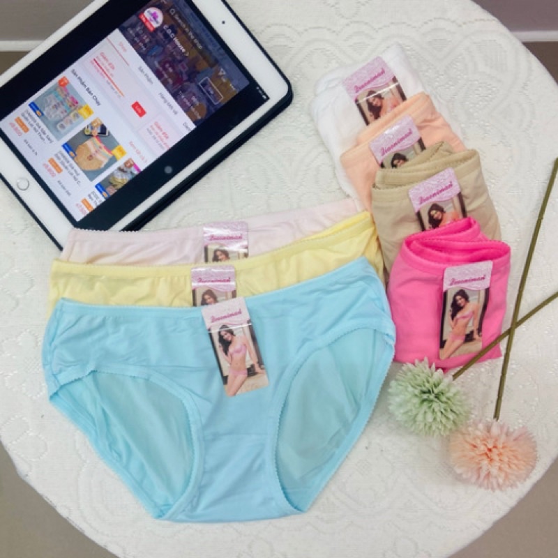 Quần lót nữ cotton thun thái coton thông hơi