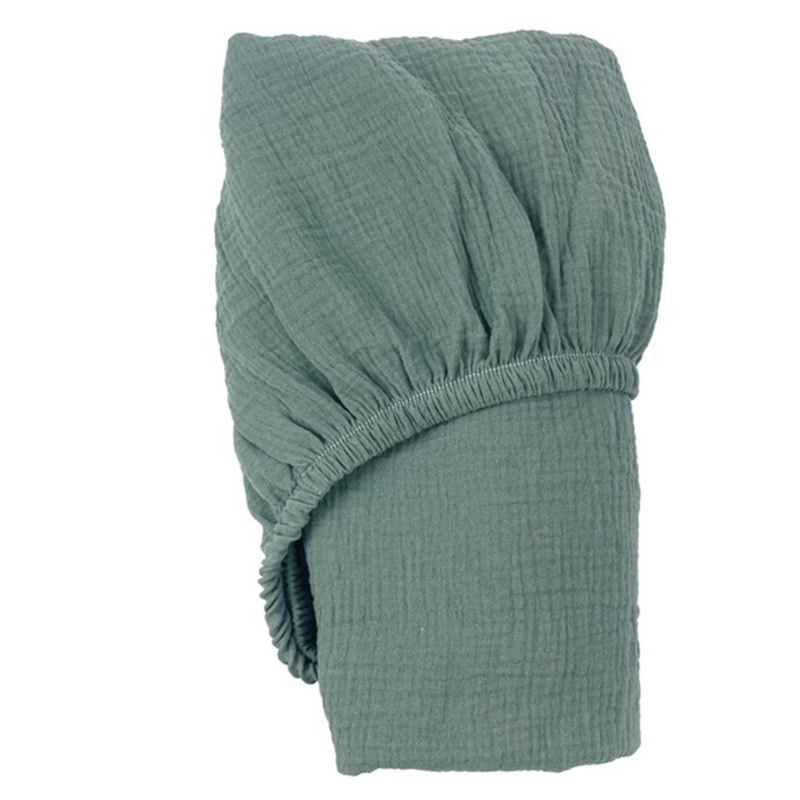 Ga Trải Giường Cotton Mềm Mại Màu Trơn Kích Thước 70x130x22cm Cho Bé Sơ Sinh