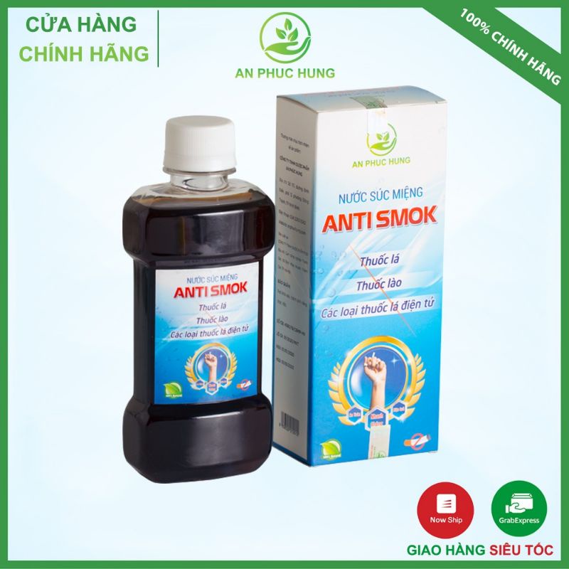 Cai thuốc lá nước súc miệng - Cai thuốc lá Anti Smok