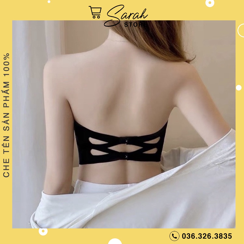 Áo Bra Nữ Quây Ngang Không Dây Đệm Mỏng Dáng Ôm Thoáng Mát 8883