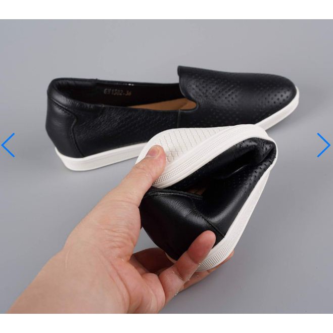 GIÀY SLIPON DA DÊ NỮ GEOX, SIÊU ÊM, GLW35