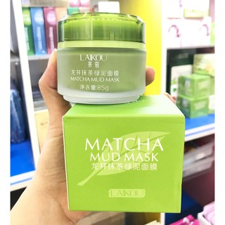 Mặt Nạ Bùn Trà Xanh Laikou Matcha Mud