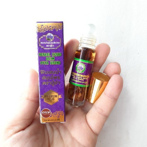 [ Combo 12 chai] Dầu lăn thảo dược 19 vị Thái Lan 8ml - Herbal liquid balm Puya brand