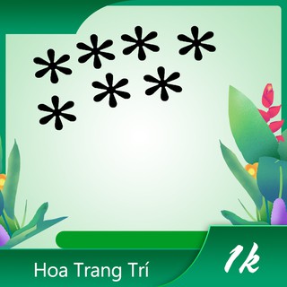Hoa Trang Trí Tường 6x11 cm