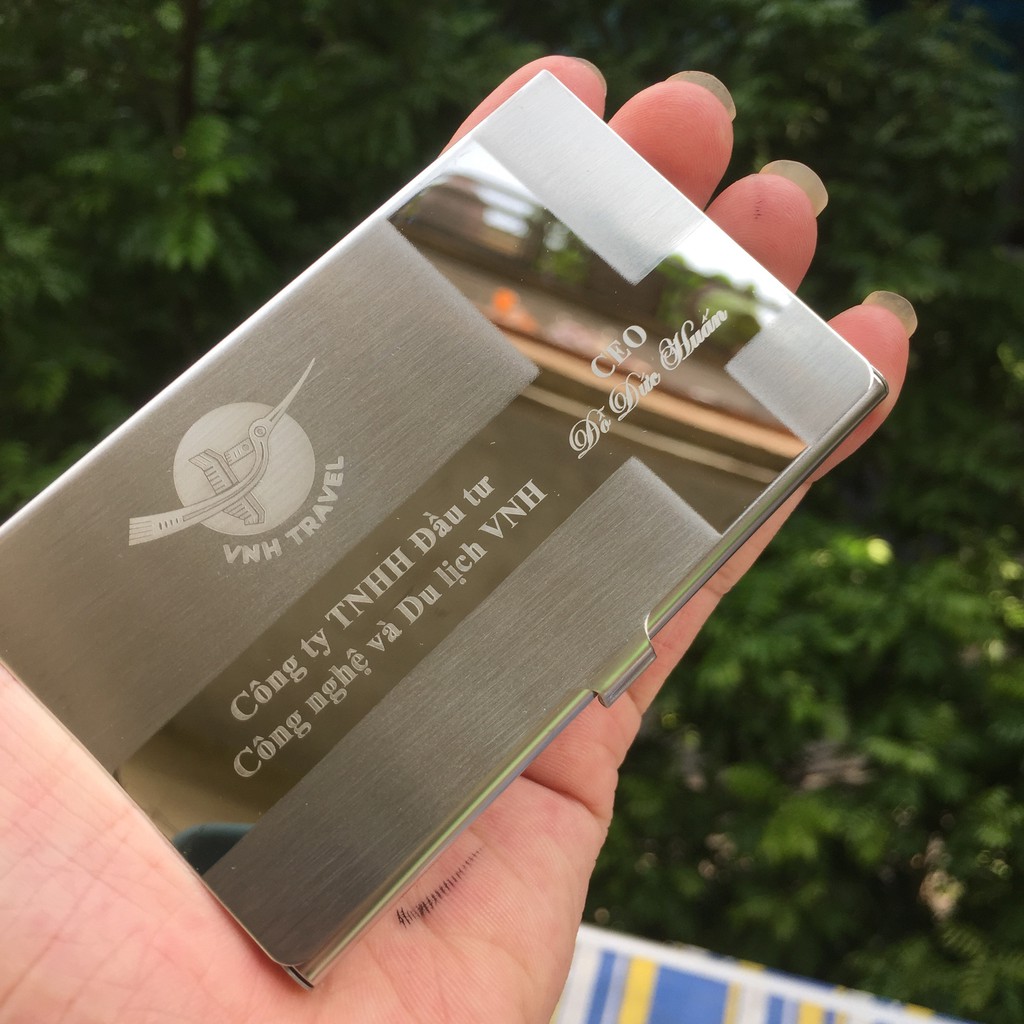 Ví đựng name card tặng sếp, hộp đựng card visit bằng thép không rỉ