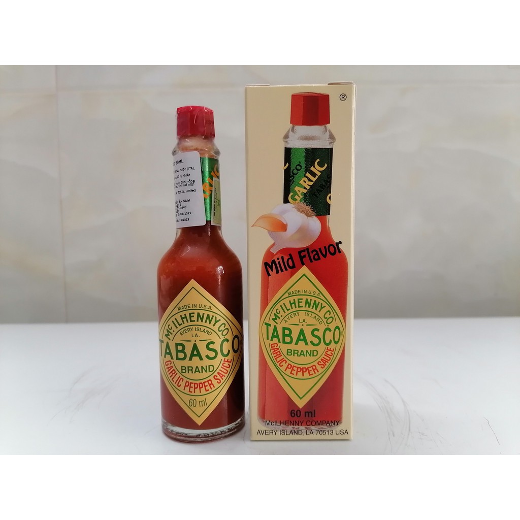 [60ml – Garlic] Xốt ớt đỏ vị tỏi [USA] TABASCO Garlic Pepper Sauce (anm-hk)