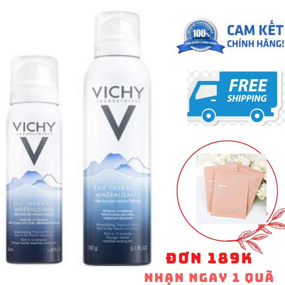 Xịt Khoáng Vichy Làm Dịu, Củng Cố &amp; Cấp Ẩm Cho Da Mineralizing Thermal Water 50ml 150ml