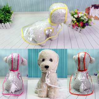 Áo Mưa Trong Suốt In Họa Tiết Hoạt Hình Chống Nước Dành Cho Thú Cưng Áo Mưa Chống Thấm Nước Màu Trong Suốt Cho Cún Cưng