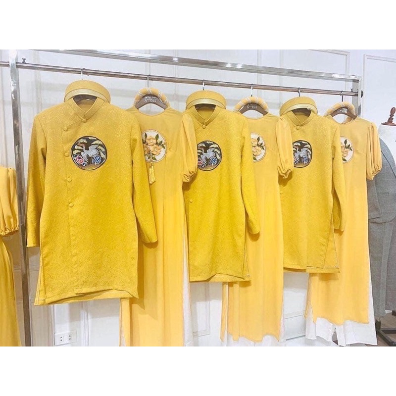 Áo dài cặp dâu rể ÁO DÀU THANH PHONG N04