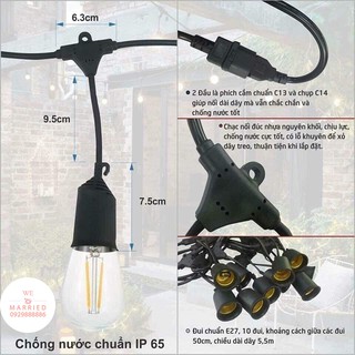 Dây Đèn 5m - 10 Bóng