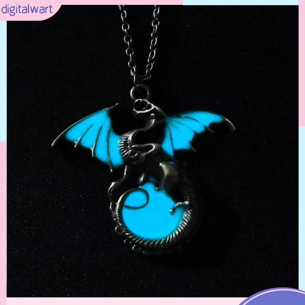 Dây chuyền hình rồng phát sáng trong đêm phong cách cổ điển thanh lịch dành cho nữ