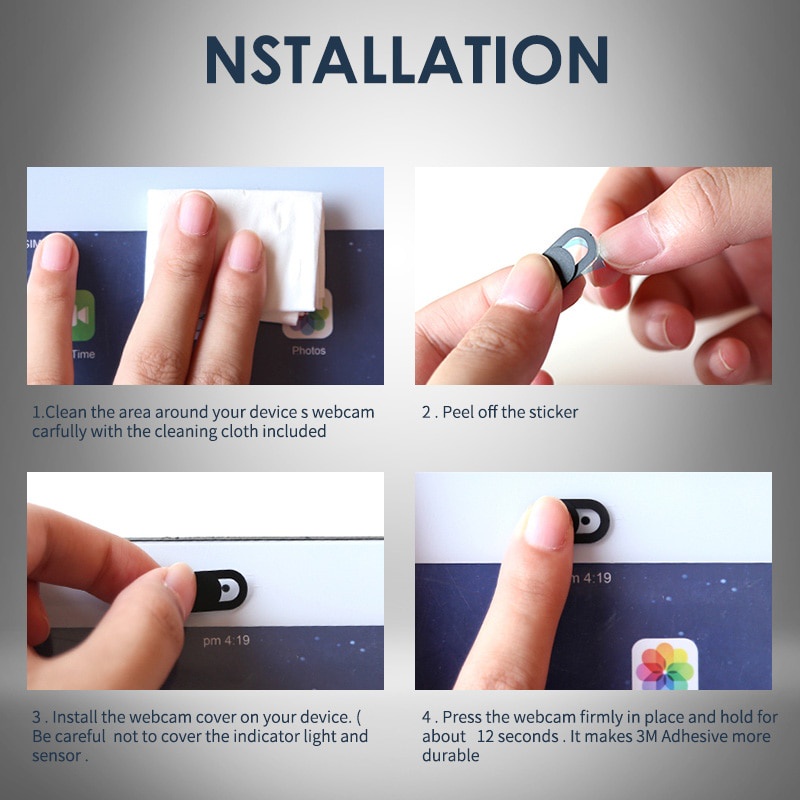 Miếng Dán Trang Trí Web Bằng Nhựa Có Nam Châm Trượt Cho Điện Thoại / Laptop / Máy Tính Bảng / iPad