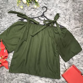Áo kiểu hai dây  cột nơ