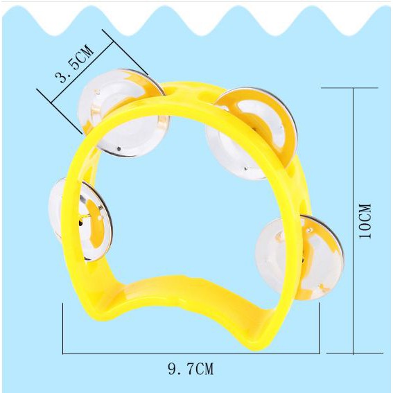 Xắc xô cỡ nhỏ - đồ chơi cho bé cảm thụ âm nhạc (1 đôi 2 chiếc)