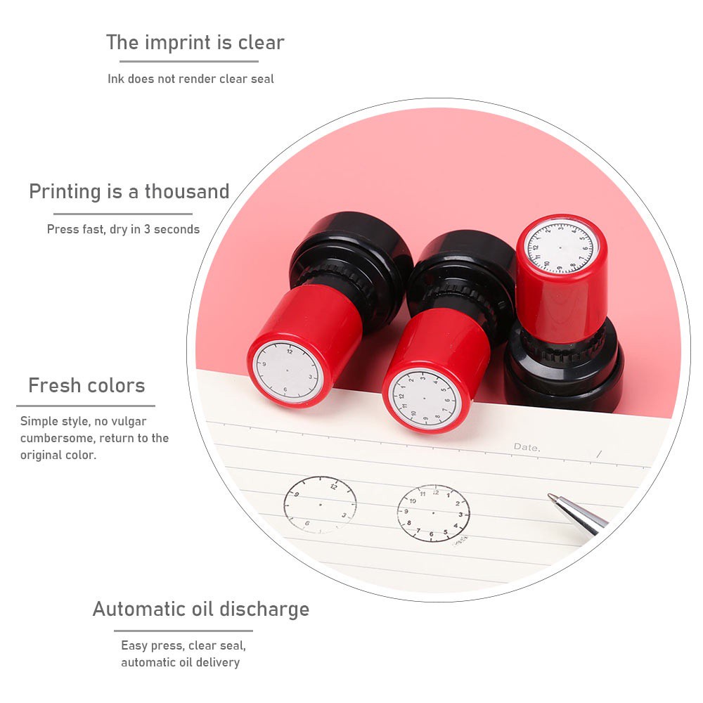 Con Dấu In Hình Đồng Hồ Dùng Dạy Học Cho Bé