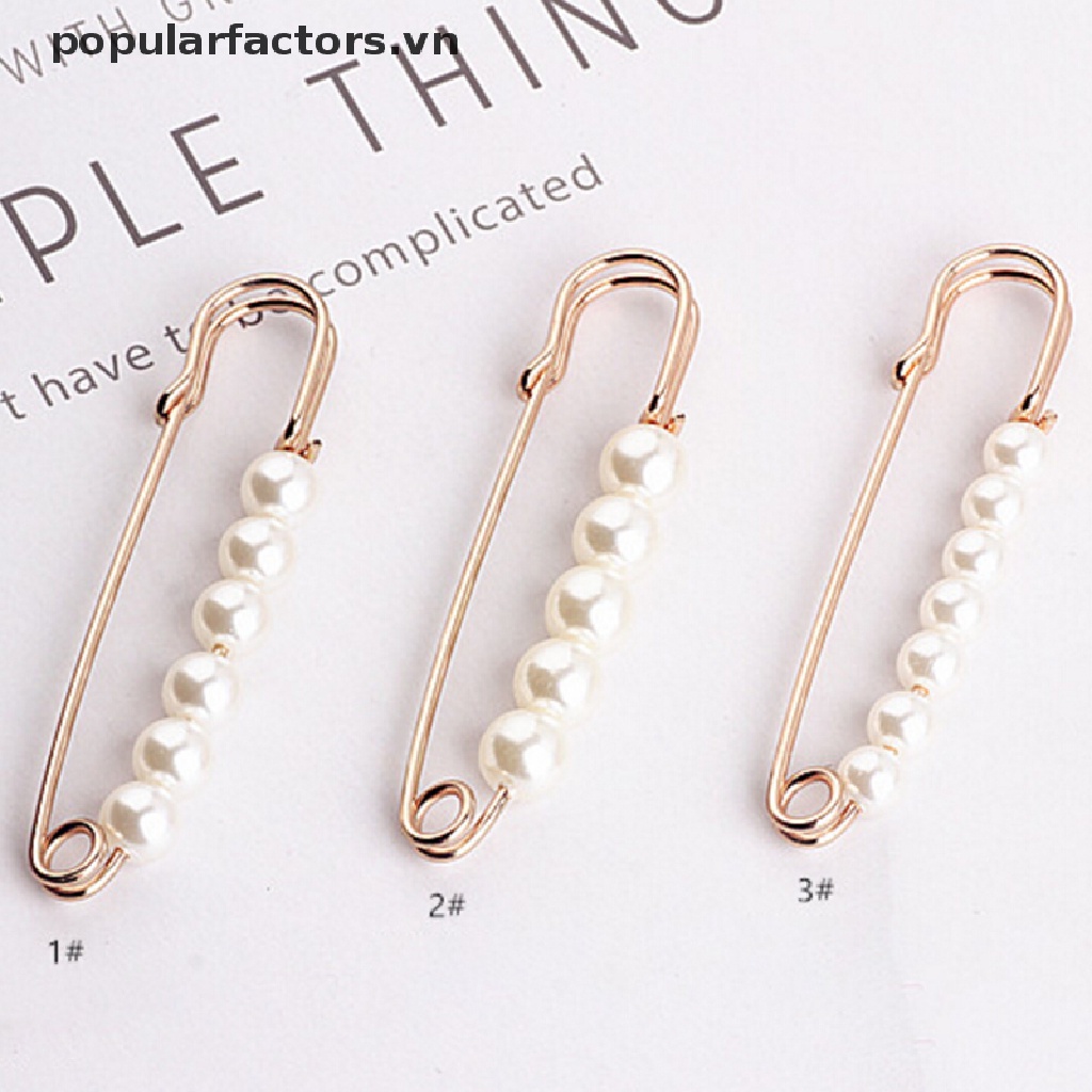 Ghim Cài Áo Đính Ngọc Trai Nhân Tạo Thời Trang